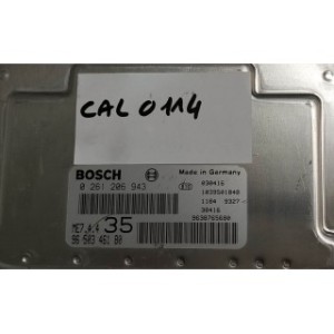 CALCULATEUR MOTEUR ECU PEUGEOT 307 1.6 i 16V 9638765680  0261206943