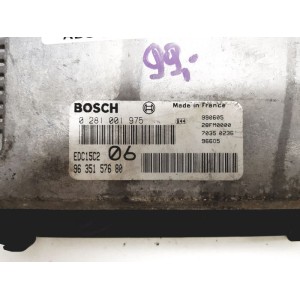 calculater citroën xsara 2.0hdi - décodé -bosch edc15c2 0281001975 / 9635157680