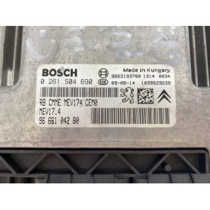 Calculateur moteur citroën c4 picasso 1.6-décodé-bosch mev17.4 0261s04690 / 9666104280
